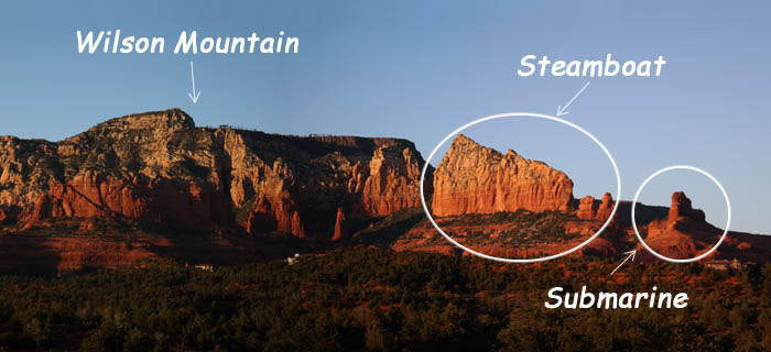 Sedona Red Rock Formation - Wilson Mountain