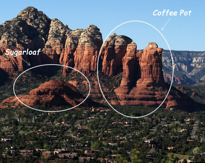 Sedona Red Rock Formation - Coffee Pot Rock