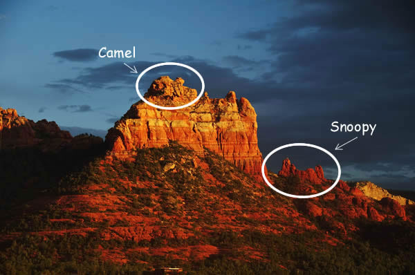 Sedona Red Rock Formation - Snoopy Rock